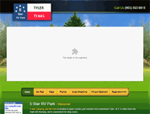 Tablet Screenshot of 5starrvpark.com